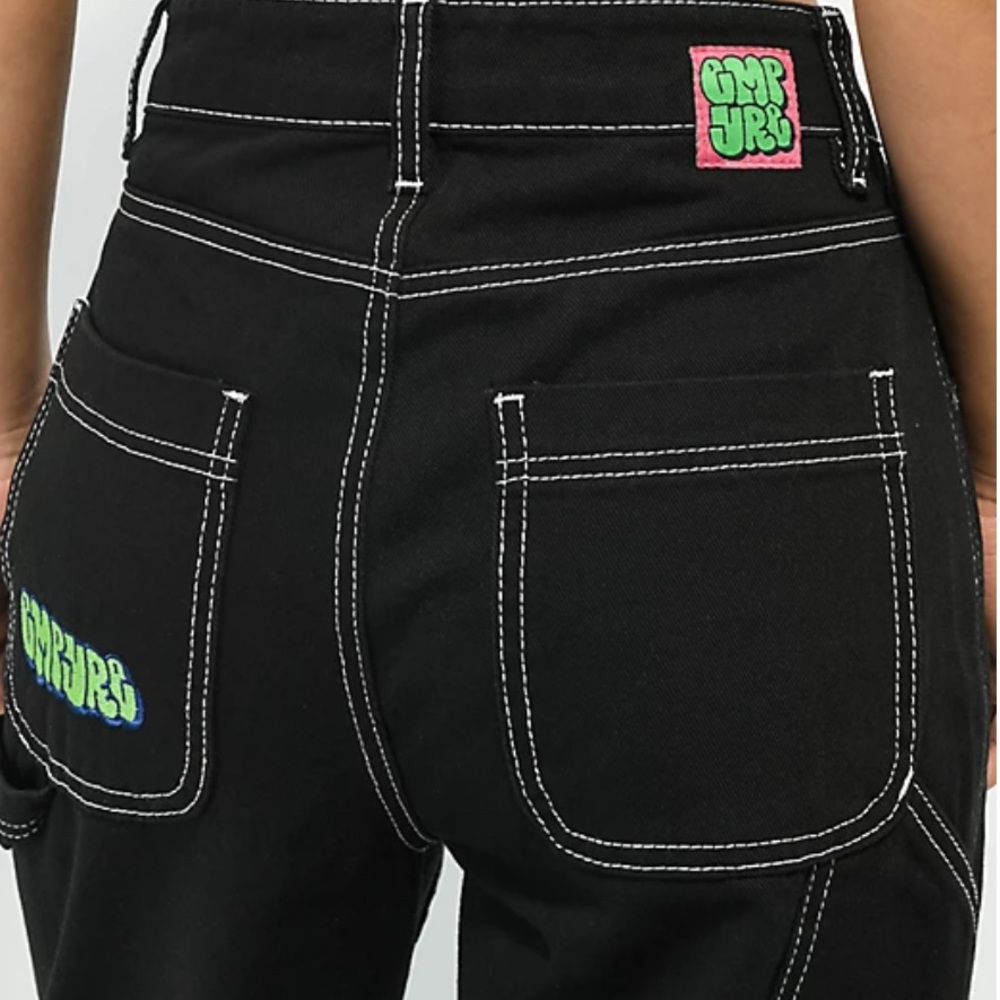 Empyre Tori Black Carpenter Skate Pants Size 2 - Picture 13 of 15